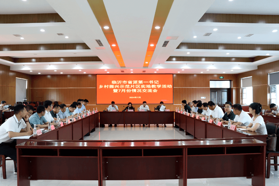 临沂市省派第一书记乡村振兴示范片区实地教学活动暨7月份情况交流会召开